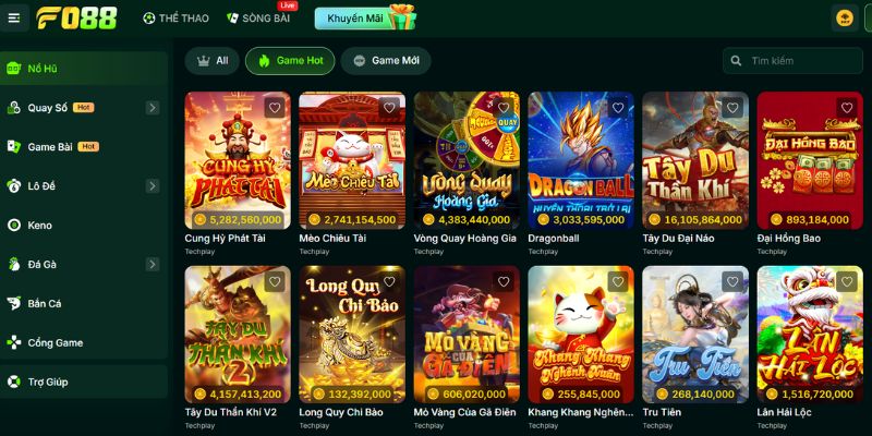 FO88 - Trải Nghiệm Cá Cược Trực Tuyến Đa Dạng Và Uy Tín Nhất Kho game nổ hũ đa dạng nhất